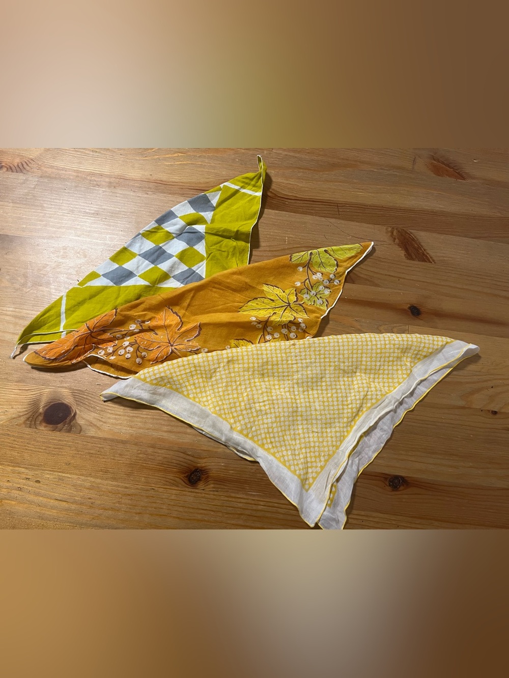 Vintage Eclectic Patterned Square Handkerchiefs/Purse&Bag Scarves